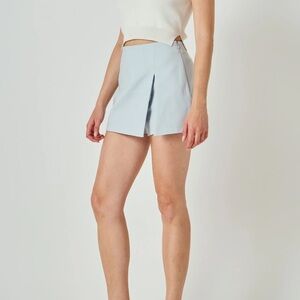 Slit Detail High Waisted Skort